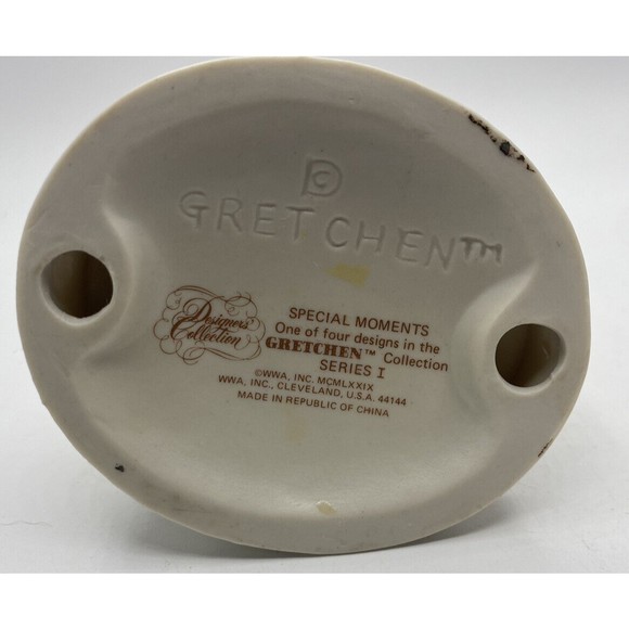 VTG Special Moments Girl Cat Figurine Gretchen Series 1 Designers' Collect 1979 - Picture 6 of 6